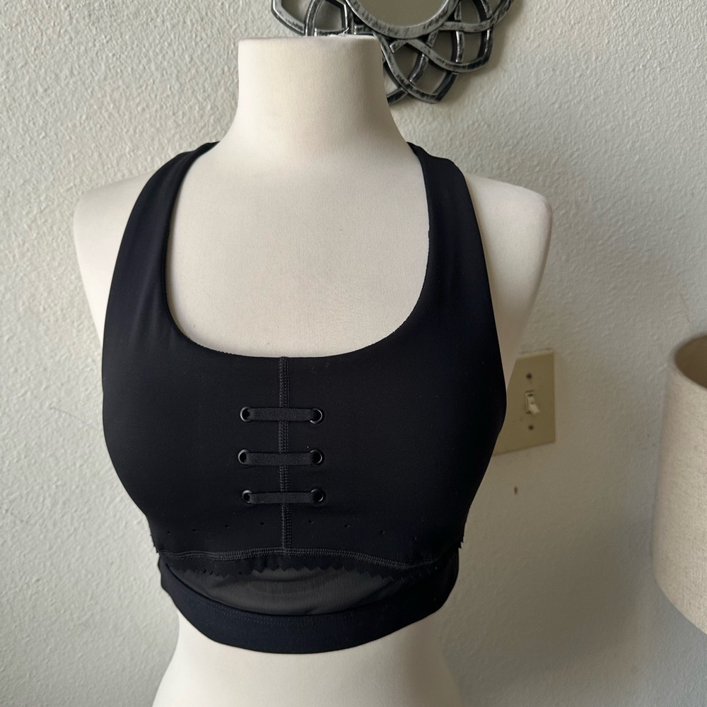 Nike Black Women's Sports Bra Sz S sports outdoor run workout